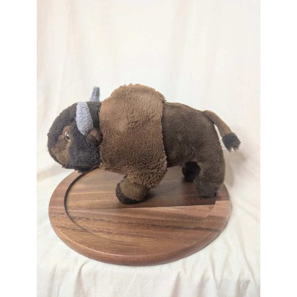 ECO NATION BY AURORA BISON BUFFALO BROWN‎ GREY PLUSH ANIMAL TOY 10